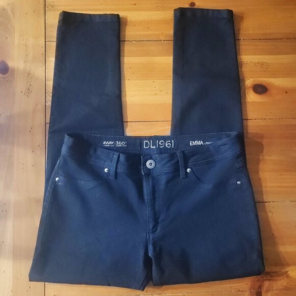 DL1961 Women's Black Emma Legging Pants - Away 360 - Size 31 - Picture 4 of 16